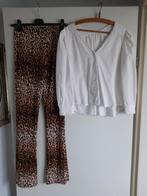 Dames broek en blouse mt S/M setje, Ophalen of Verzenden, Zo goed als nieuw, Maat 38/40 (M), Lang
