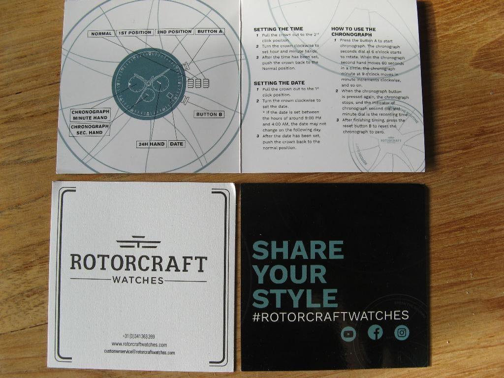 Heren horloge van Rotorcraft, Staal, Staal, Polshorloge, Nieuw