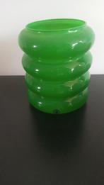 16hg.Vaas groen Ikea vintage design An Nilsson 2011 handmade, Ophalen of Verzenden, Minder dan 50 cm, Groen, Glas