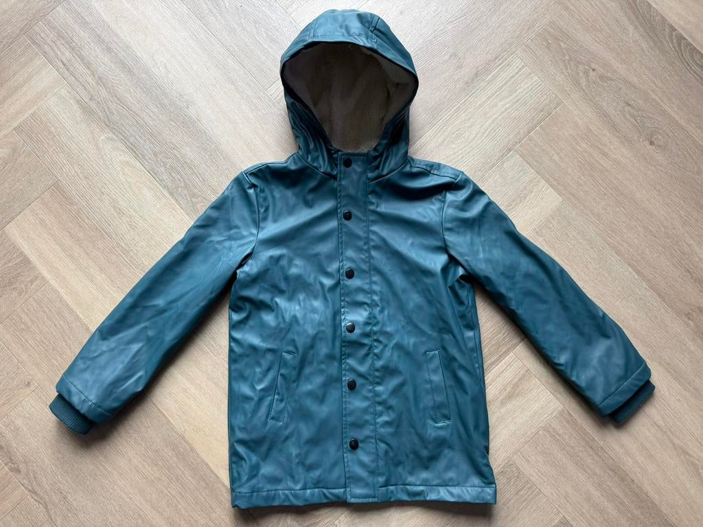Hema regenjas blauw maat 122/128, Kinderen en Baby's, Kinderkleding | Maat 122, Ophalen of Verzenden, Zo goed als nieuw, Jongen