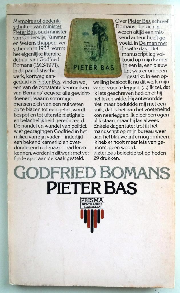 Godfried Bomans - Pieter Bas, Boeken, Literatuur, Gelezen, Nederland, Ophalen of Verzenden