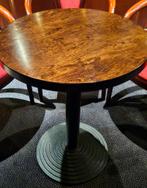 Compacte Ronde Tafel (Ø 60cm) | Zware Gietijzeren Voe, Ophalen, Zo goed als nieuw