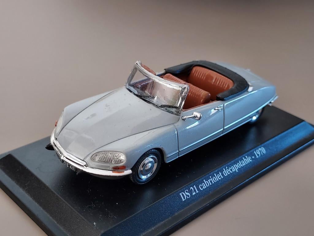 Citroën DS 21 Cabriolet 1970  aangepast 1:43  Norev, Ophalen of Verzenden, Gebruikt, Auto, Norev