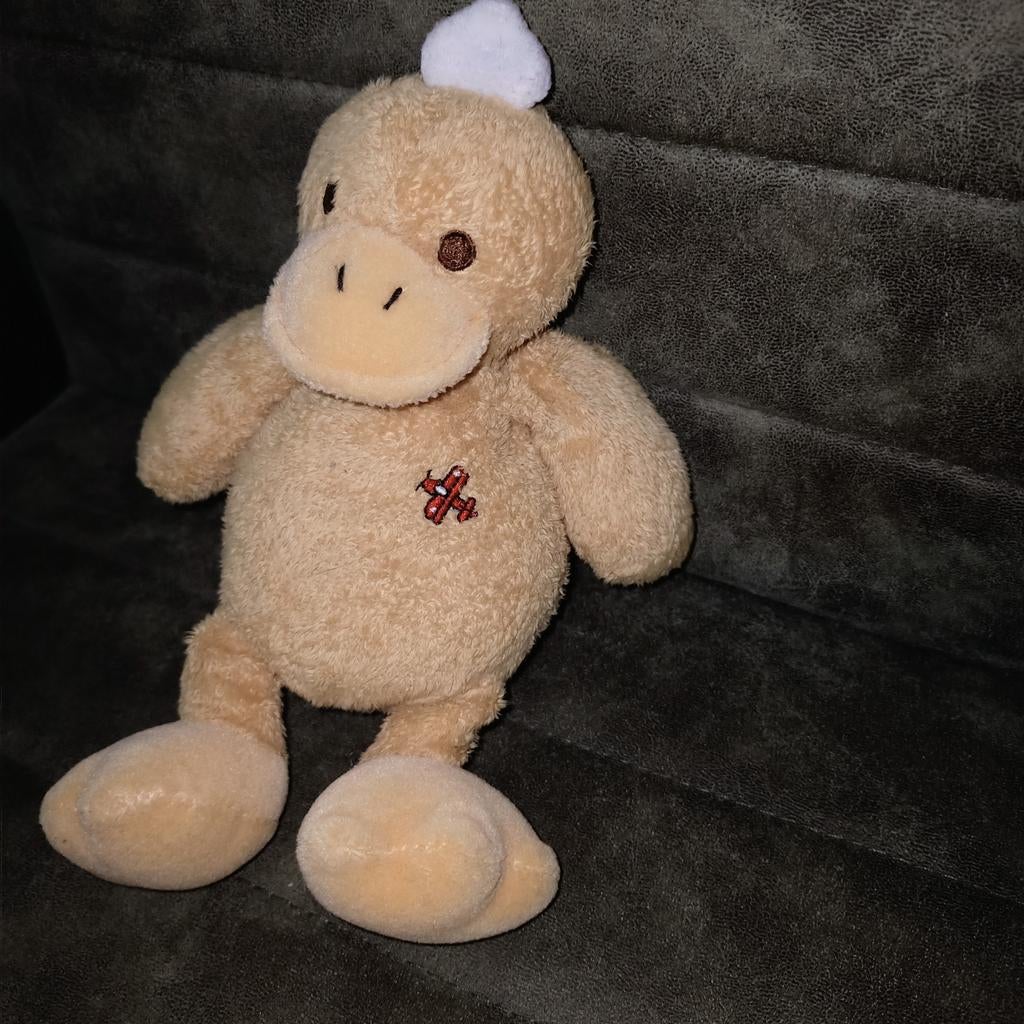 Nicotoy gele eend met pieper., Ophalen of Verzenden, Zo goed als nieuw, Eend, Nicotoy