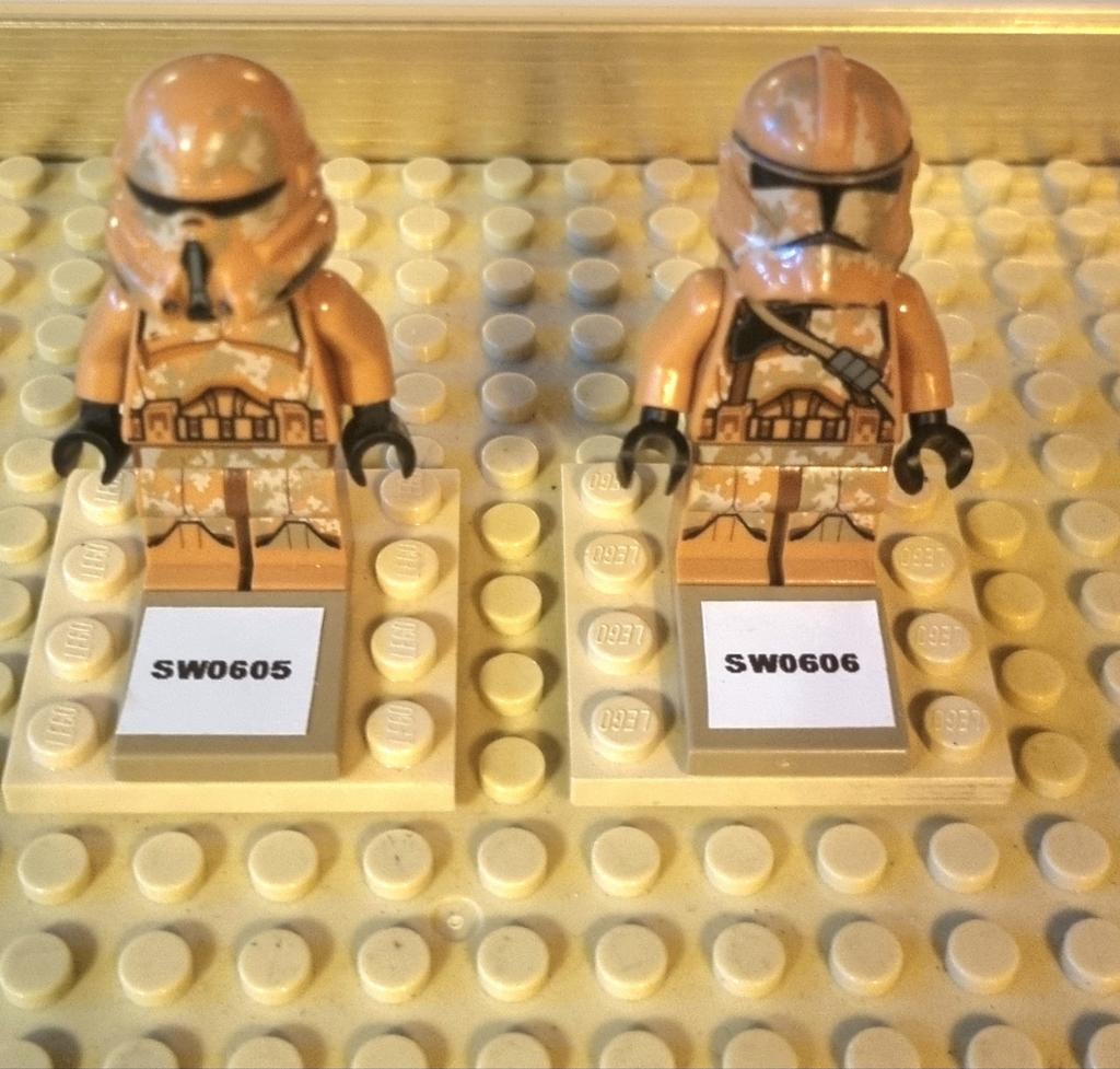 Lego Star Wars Clone Troopers SW0605 & SW0606, Ophalen of Verzenden, Zo goed als nieuw
