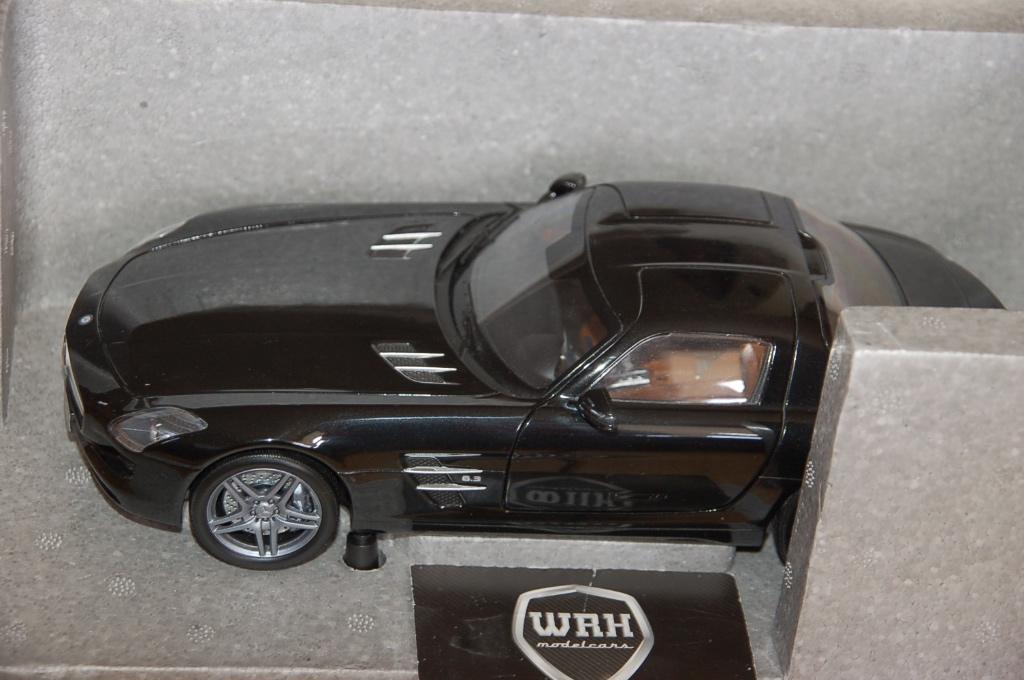 1:18 MERCEDES SLS AMG COUPE black Minichamps WRH, Verzenden, Zo goed als nieuw, Auto, MiniChamps