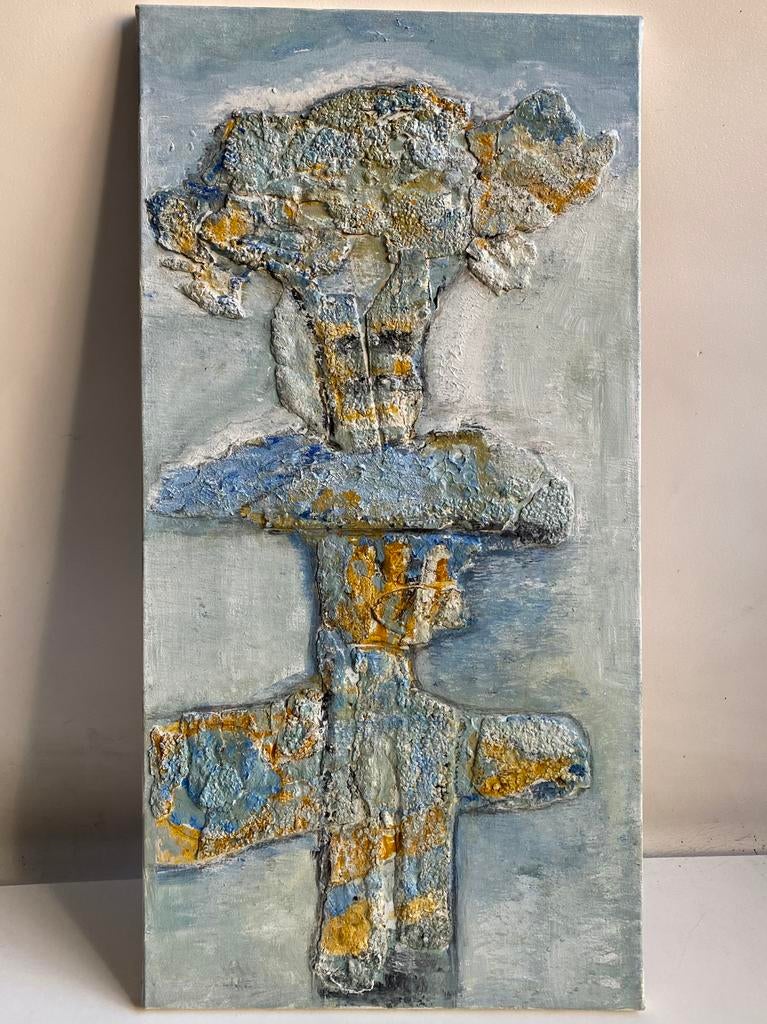 Abstract olieverfschilderij van Astrid Engels, Ophalen of Verzenden