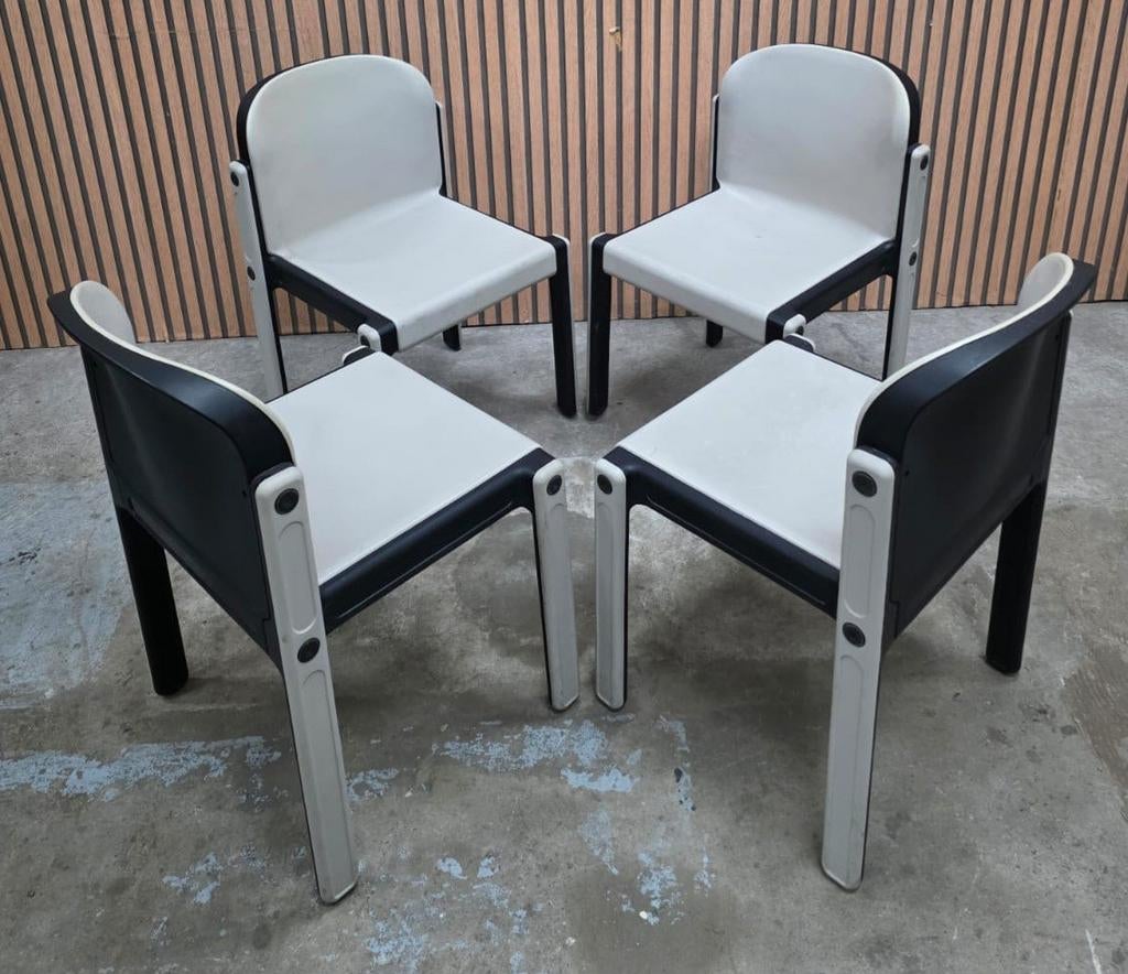28 x Kembo Design stoelen Vintage horeca kantine cafe terras, Ophalen of Verzenden, Zo goed als nieuw, Kunststof, Vijf, Zes of meer stoelen