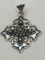 Groot zilveren Jerusalem kruis, Ophalen of Verzenden