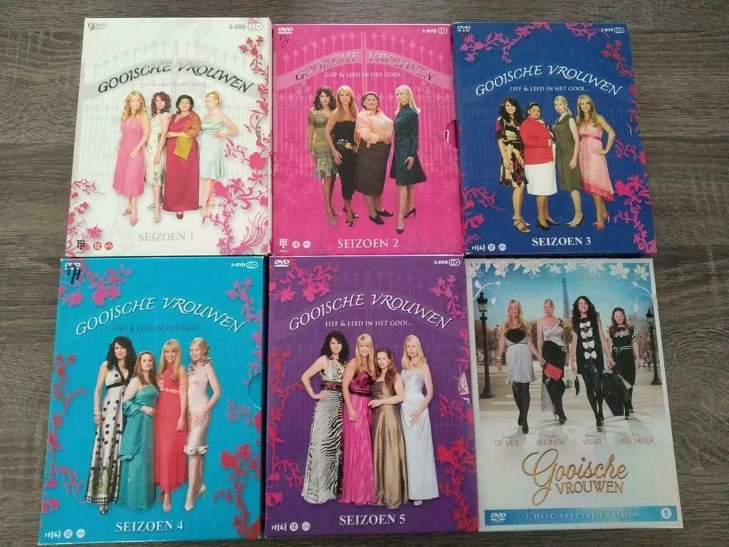 📀 Gooische vrouwen seizoen 1 tm 5 + 1ste film 📀, Vanaf 12 jaar, Ophalen of Verzenden, Zo goed als nieuw, Komedie