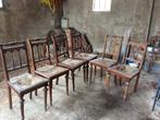 Antieke stoelen, kerkstoelen 6 stuks, Ophalen
