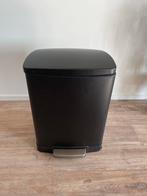 Pedaalemmer kwantum 40L Duo Mat Zwart, Gebruikt, Met pedaal, 40 liter of meer, Ophalen of Verzenden