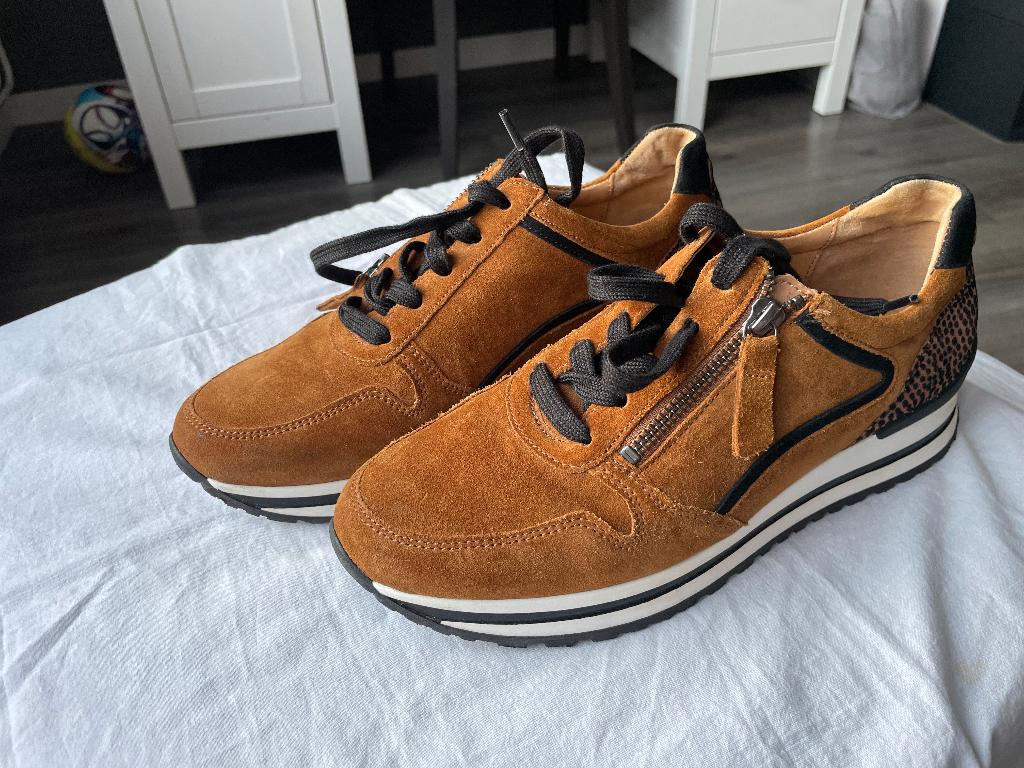 SNEAKERS GABOR COMFORT maat 38 - WD014, Kleding | Dames, Schoenen, Zo goed als nieuw, Sneakers of Gympen, Bruin, Ophalen of Verzenden