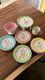Verjaardagsservies te koop, Ophalen, Zo goed als nieuw, Bord(en), Overige stijlen