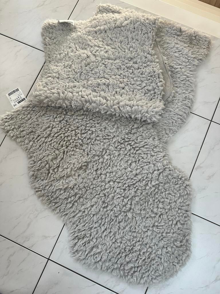IKEA (nep)schapenvachtjes - Grijs (3 stuks), Huis en Inrichting, Stoffering | Tapijten en Kleden, Ophalen, Nieuw, 50 tot 100 cm