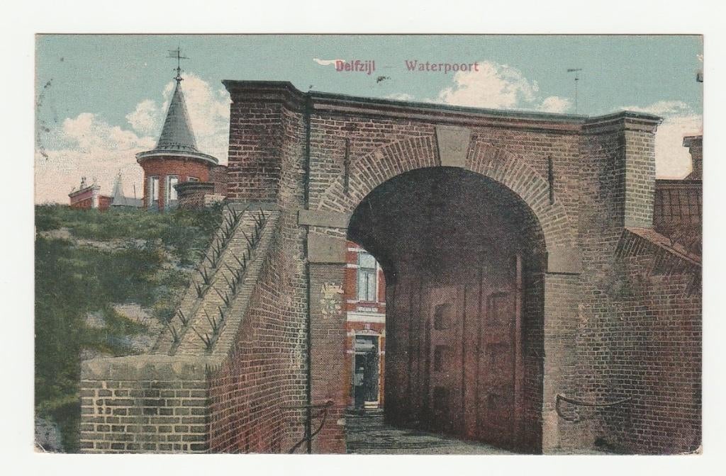 Delfzijl - Waterpoort, Verzenden, Voor 1920, Gelopen, Groningen
