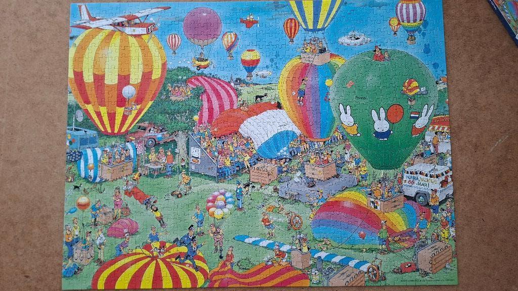 Jan van Haasteren  Nijntje ballon Festival, Ophalen, 500 t/m 1500 stukjes, Gebruikt, Legpuzzel
