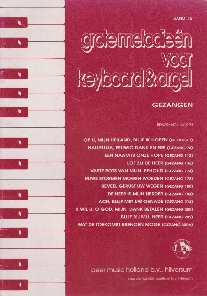 JACK PIT - GROTE MELODIEEN VOOR KEYBOARD & ORGEL, Muziek en Instrumenten, Bladmuziek, Gebruikt, Ophalen of Verzenden, Artiest of Componist