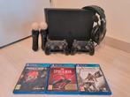 Ps4 met spellen en 2 controllers, Met 2 controllers, Ophalen of Verzenden, 1 TB, Slim