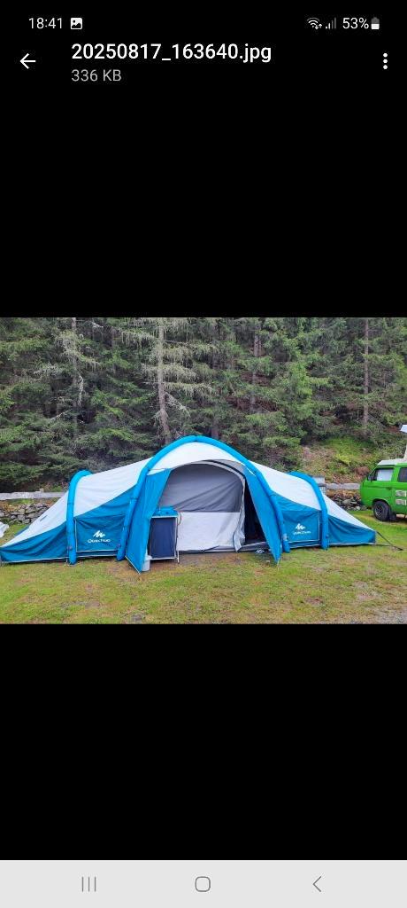 Grote Decathlon tent, Caravans en Kamperen, Tenten, meer dan 6, Gebruikt, Ophalen