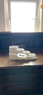 Nieuwe witte keramische etagère - 32 cm breed, Ophalen, Nieuw