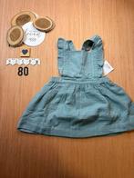 Baby girl vertbaudet hydrofiel jurkje groen/blauw maat 80, Ophalen of Verzenden, Nieuw, Meisje, Jurkje of Rokje