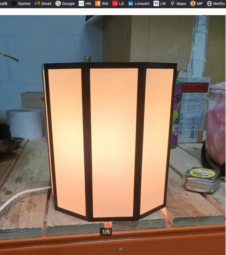 Vintage Metalarte Spain wandlamp, Huis en Inrichting, Lampen | Wandlampen, Gebruikt, Ophalen