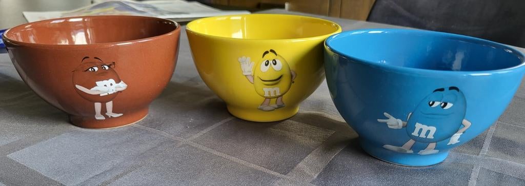3 M&M's Schaaltjes in Perfecte Staat, Ophalen of Verzenden, Zo goed als nieuw