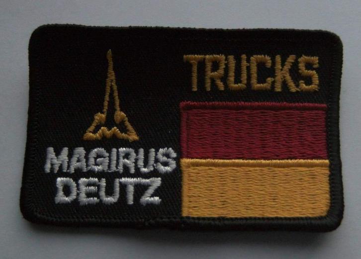 Magirus Deutz patch badge opnaai embleem, Verzamelen, Automerken, Motoren en Formule 1, Auto's, Verzenden