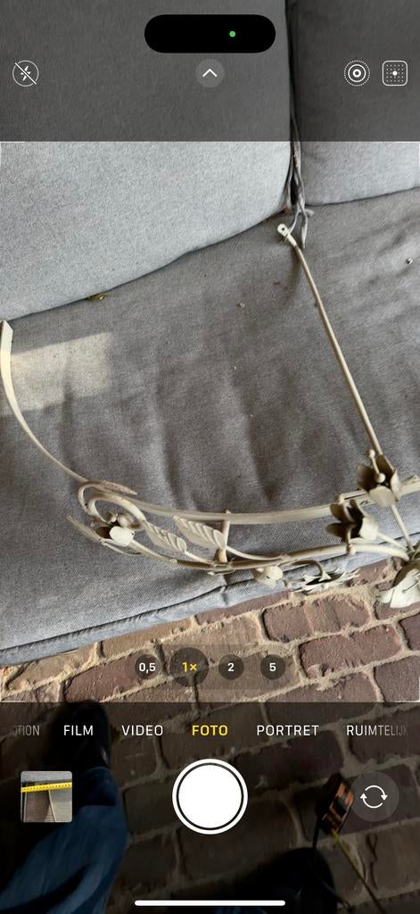 Bricanre hemeltje  met bloemen, Beige, Metaal, Gebruikt, Decoratieobject