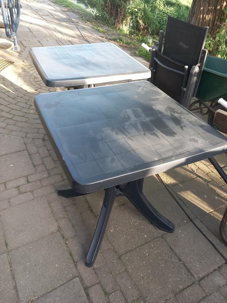 2 Jardin Tuintafels, Ophalen, Gebruikt, Vierkant, Kunststof