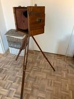 Antieke houten fotocamera met statief - Toulouse, Ophalen of Verzenden, Voor 1940, Fototoestel