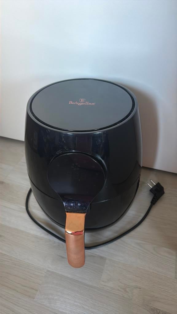 BerlingerHaus airfryer zwart/rose goud, Witgoed en Apparatuur, Airfryers, Ophalen of Verzenden, Gebruikt, Airfryer, 1000 t/m 1499 gram