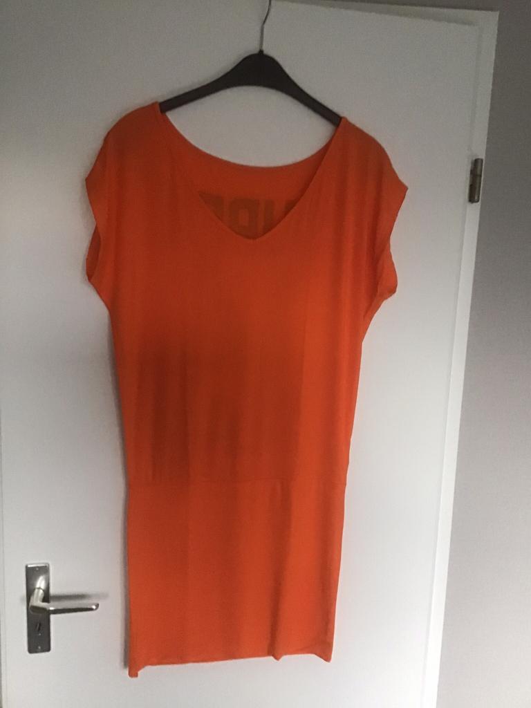 Supertrash oranje jurkje / lang shirt., Ophalen of Verzenden, Zo goed als nieuw, Oranje, Boven de knie