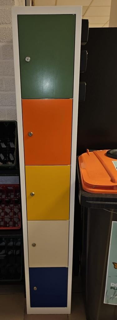 Lockerkast colour - 5-deurs - 1 delig, Ophalen, Zo goed als nieuw, Kleurrijk
