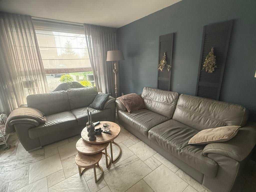 Leren Bankstel Henders & Hazel, Ophalen of Verzenden, Zo goed als nieuw, 200 tot 250 cm, Leer