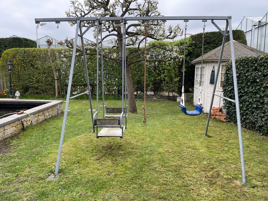 Gegalvaniseerde stalen schommel, Kinderen en Baby's, Speelgoed | Buiten | Speeltoestellen, Ophalen, Gebruikt, Schommel