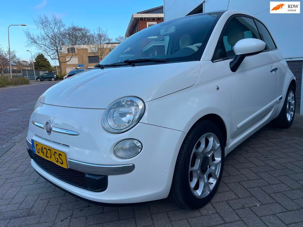 Fiat 500 1.2 Pop/Panoramdak/Leder/Airco/Elek-pakket, Auto's, Voorwielaandrijving, Gebruikt, 1242 cc, 4 cilinders