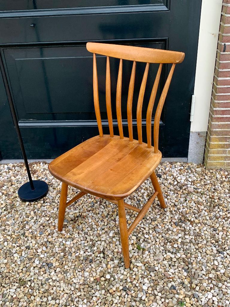 Vintage Akerblom chair, Ophalen, Gebruikt, Bruin, Vintage