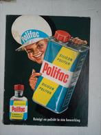Karton reclameplaat Polifac Silicon Politur politoer Motor, Ophalen of Verzenden, Gebruikt, Reclamebord