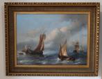 Antonie Waldorp 1803-1866, schilderij maritiem zeezicht, Ophalen