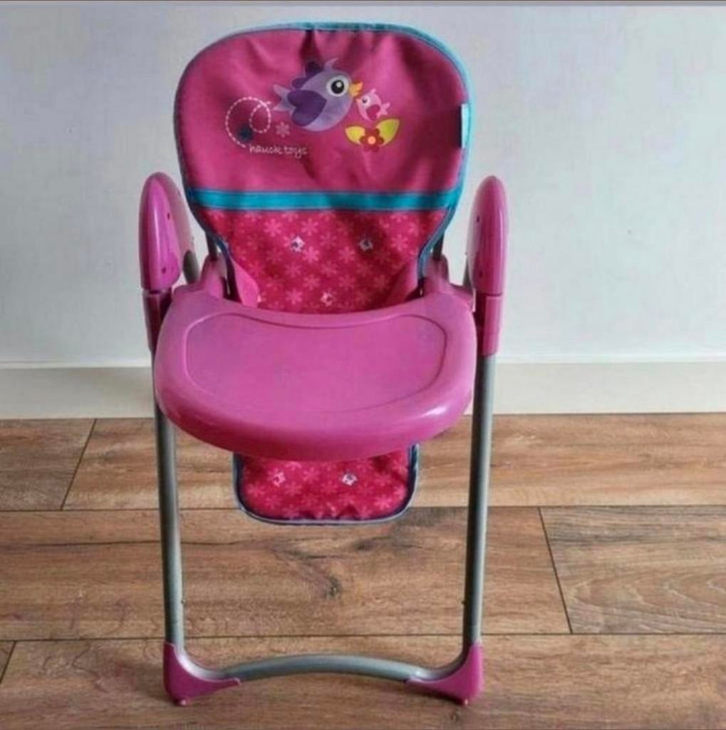 Baby born poppenstoel eetstoel in hoogte verstelbaar., Kinderen en Baby's, Speelgoed | Poppen, Ophalen, Zo goed als nieuw
