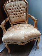 Biedermeier stoel met gouden bekleding, Antiek en Kunst, Ophalen