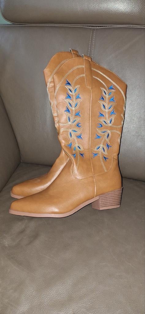 Nieuwe cowboylaarzen maat 41, Hoge laarzen, Bruin, Nieuw, Ophalen of Verzenden