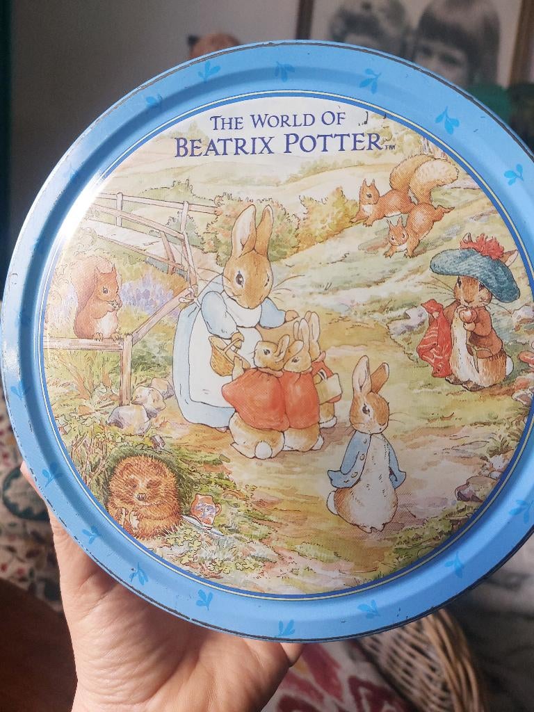 Vintage koektrommel, Verzamelen, Blikken, Ophalen of Verzenden, Gebruikt, Koek(jes), Overige merken