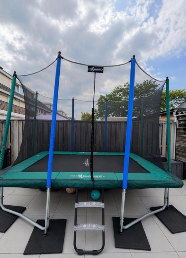 Trampoline cranenbroek rechthoek 310x210, Ophalen, Zo goed als nieuw