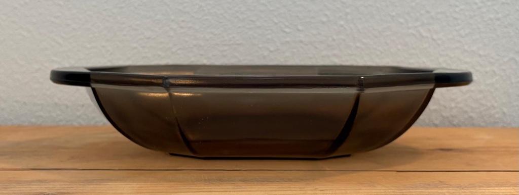 Leerdam De Bazel persglas schaal, Antiek en Kunst, Ophalen