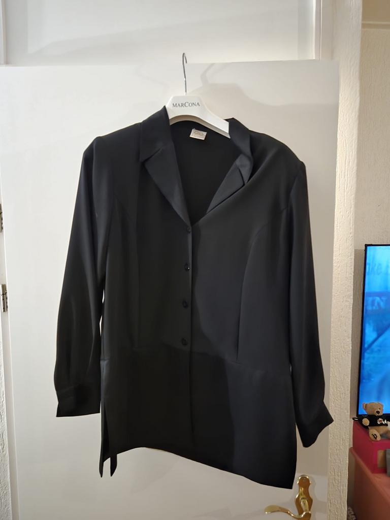 Fisser Zwarte Blouse Maat 42, Kleding | Dames, Ophalen of Verzenden, Gedragen, Maat 42/44 (L), Zwart