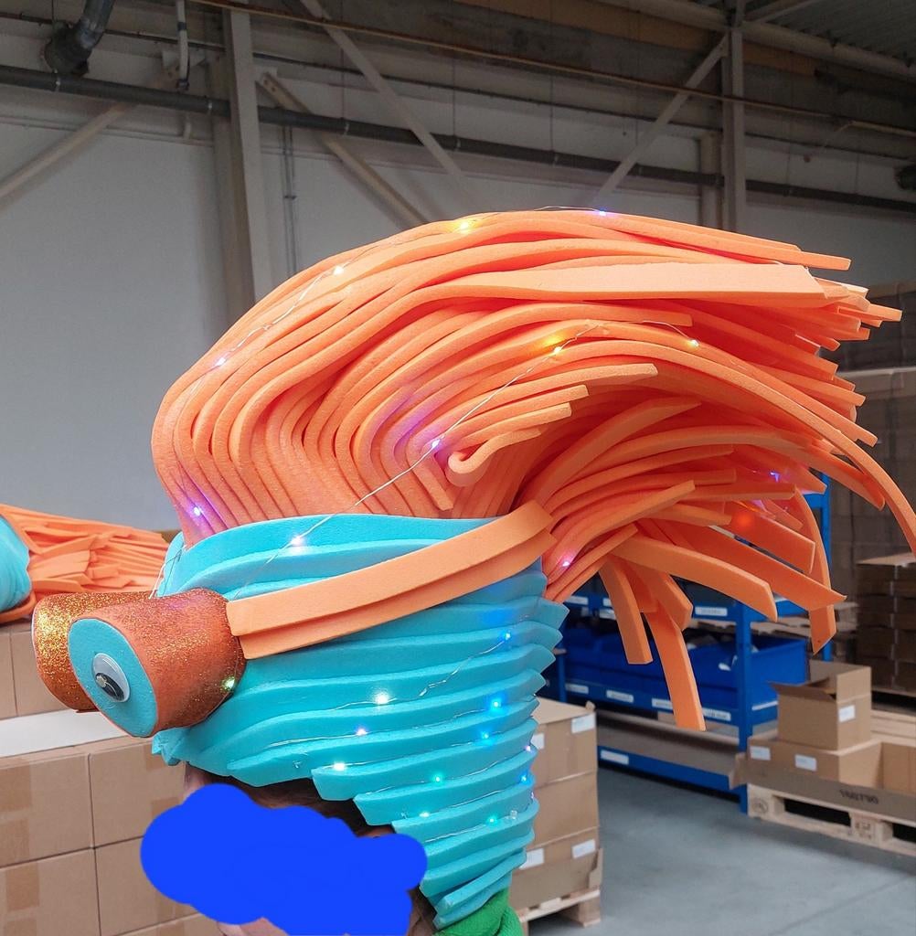 Foam hoeden carnaval, Ophalen, Gebruikt, Carnaval