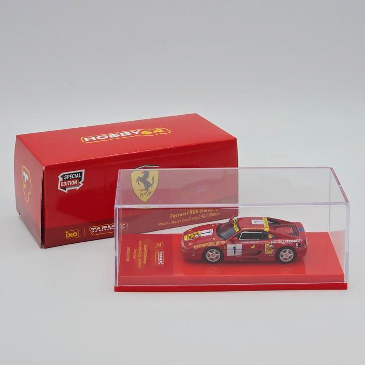 Tarmac Ferrari F355 Challenge #1 Charles Kwan 1:64, Hobby en Vrije tijd, Modelauto's | Overige schalen, Nieuw, Auto, Ophalen of Verzenden